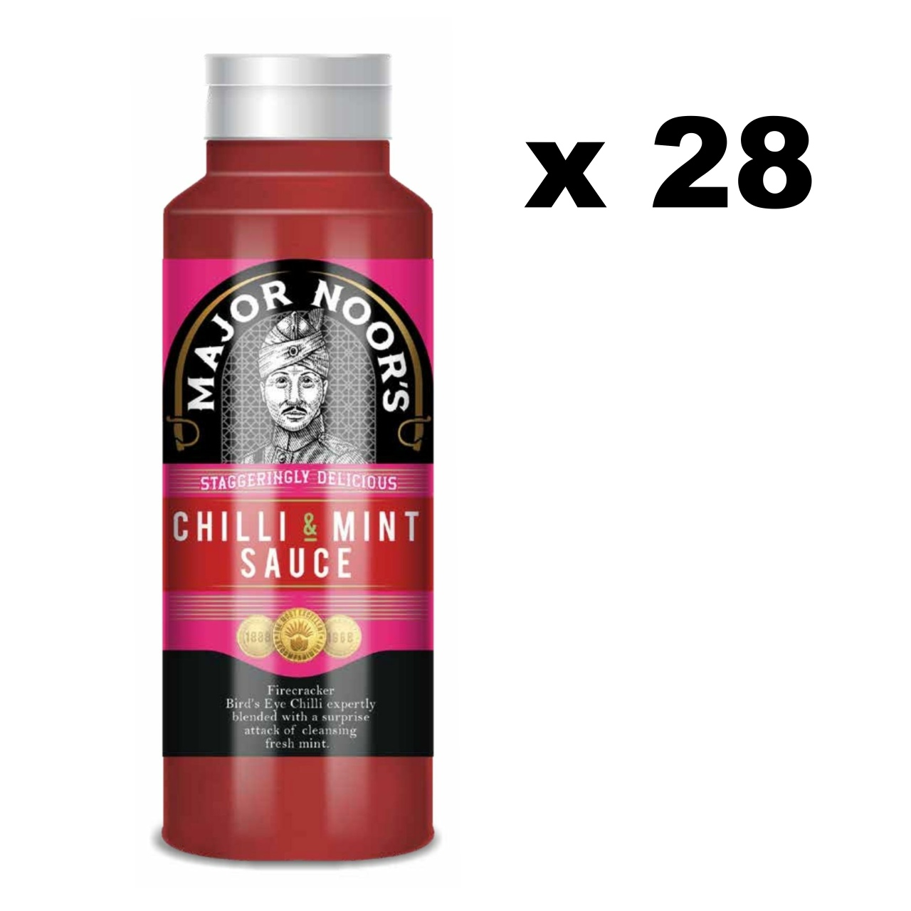 CHILLI & MINT SAUCE - 28 x 350ml (10 ltr) Case